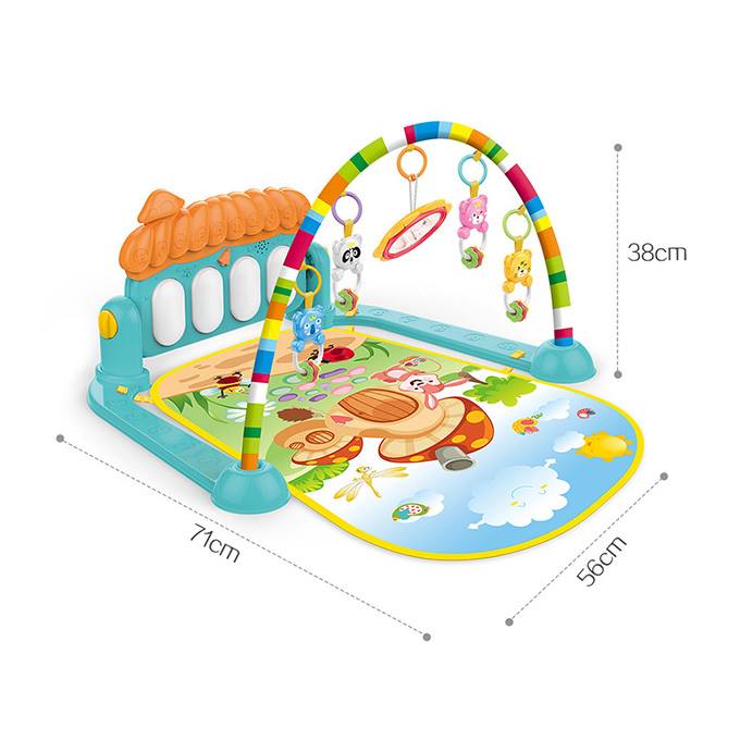 Baby Piano Keyboard Gym Mat & Fitness Rack